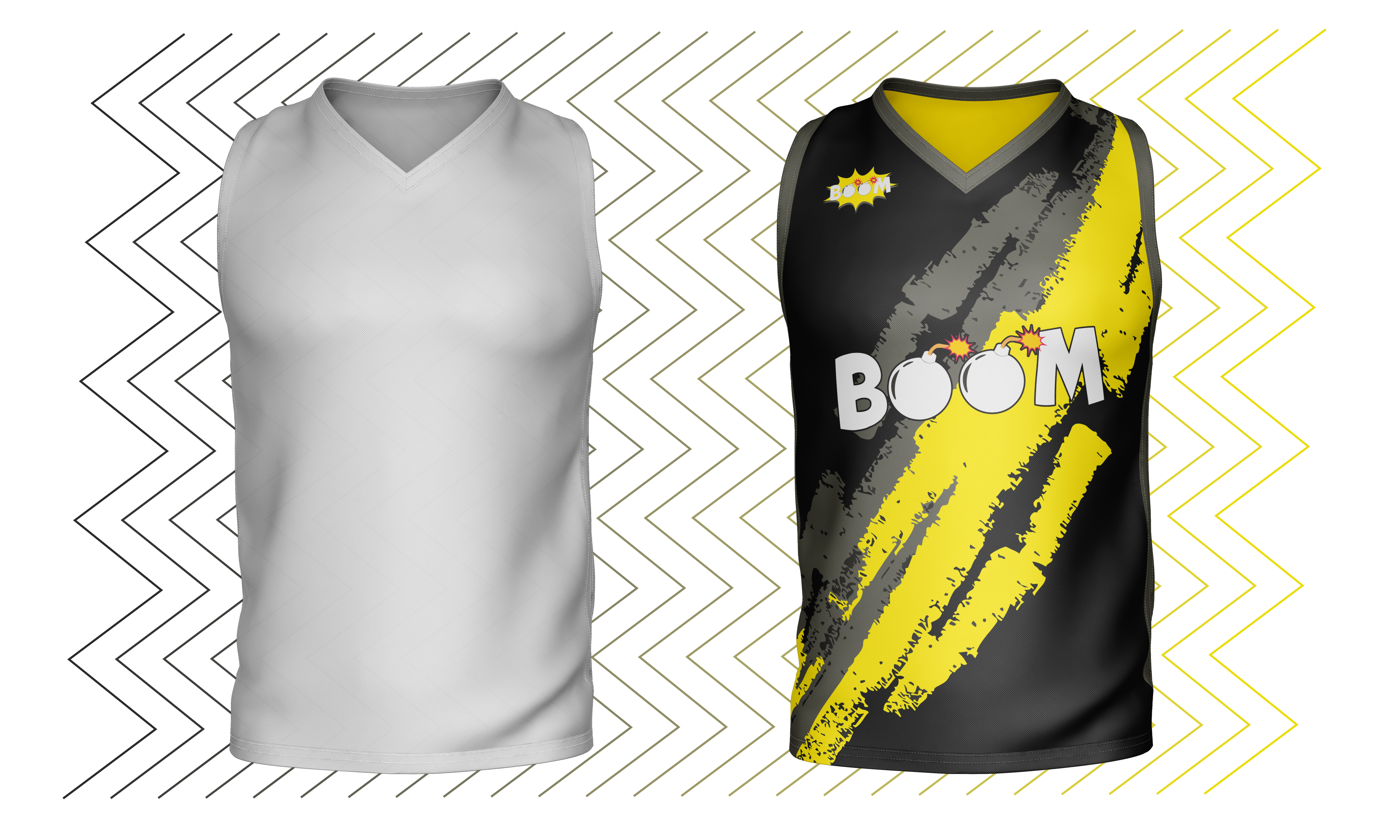 EQUIPACIONES CUELLO PICO BLANCA COLOR